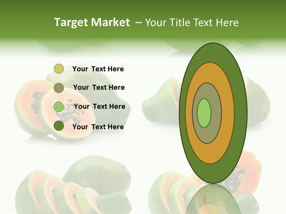 Fruit Sweet Papaya PowerPoint Template