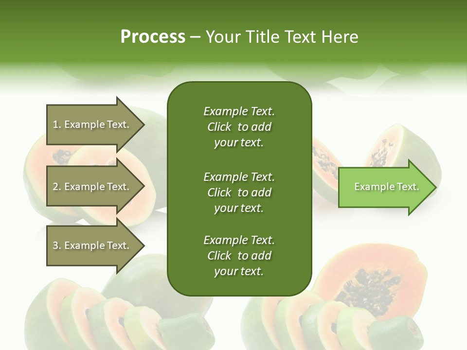Fruit Sweet Papaya PowerPoint Template