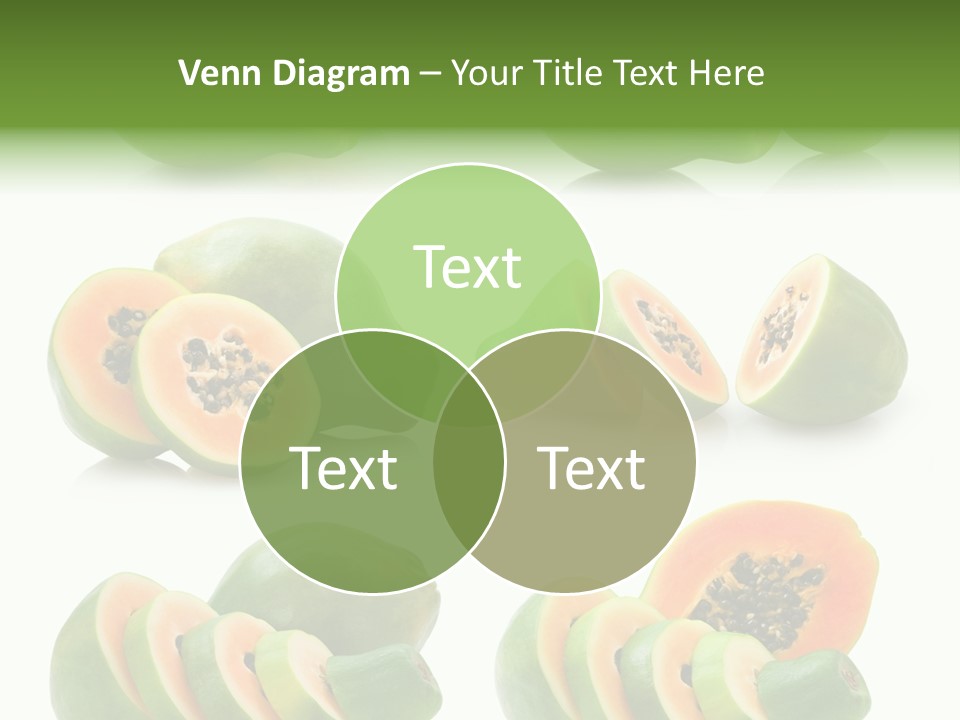 Fruit Sweet Papaya PowerPoint Template