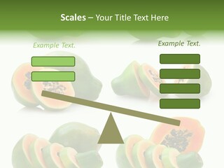 Fruit Sweet Papaya PowerPoint Template