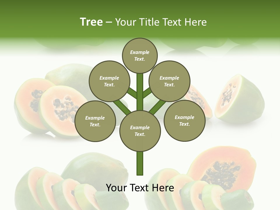 Fruit Sweet Papaya PowerPoint Template