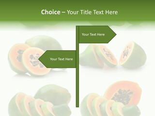 Fruit Sweet Papaya PowerPoint Template