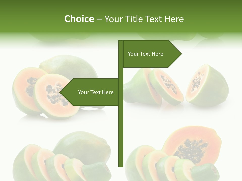 Fruit Sweet Papaya PowerPoint Template