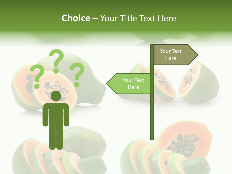 Fruit Sweet Papaya PowerPoint Template