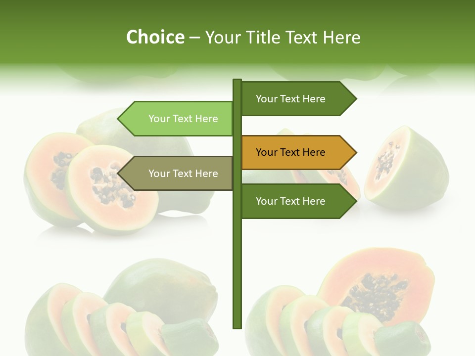 Fruit Sweet Papaya PowerPoint Template