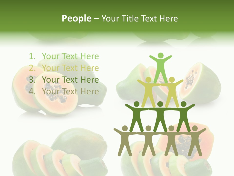 Fruit Sweet Papaya PowerPoint Template