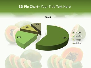 Fruit Sweet Papaya PowerPoint Template