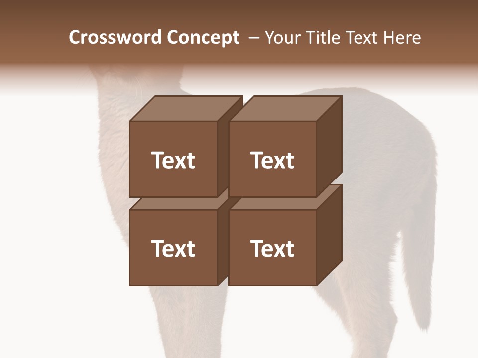 Looking Lynx Cat Ears PowerPoint Template