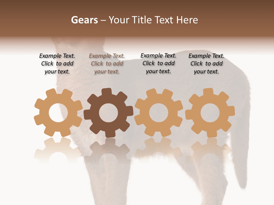 Looking Lynx Cat Ears PowerPoint Template