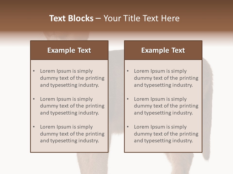 Looking Lynx Cat Ears PowerPoint Template