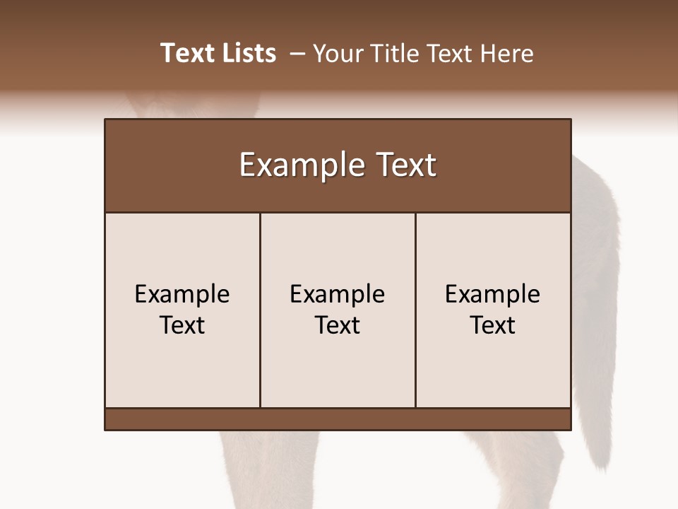 Looking Lynx Cat Ears PowerPoint Template