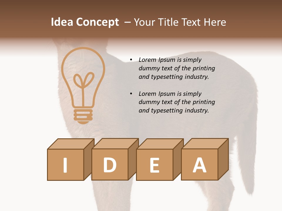 Looking Lynx Cat Ears PowerPoint Template