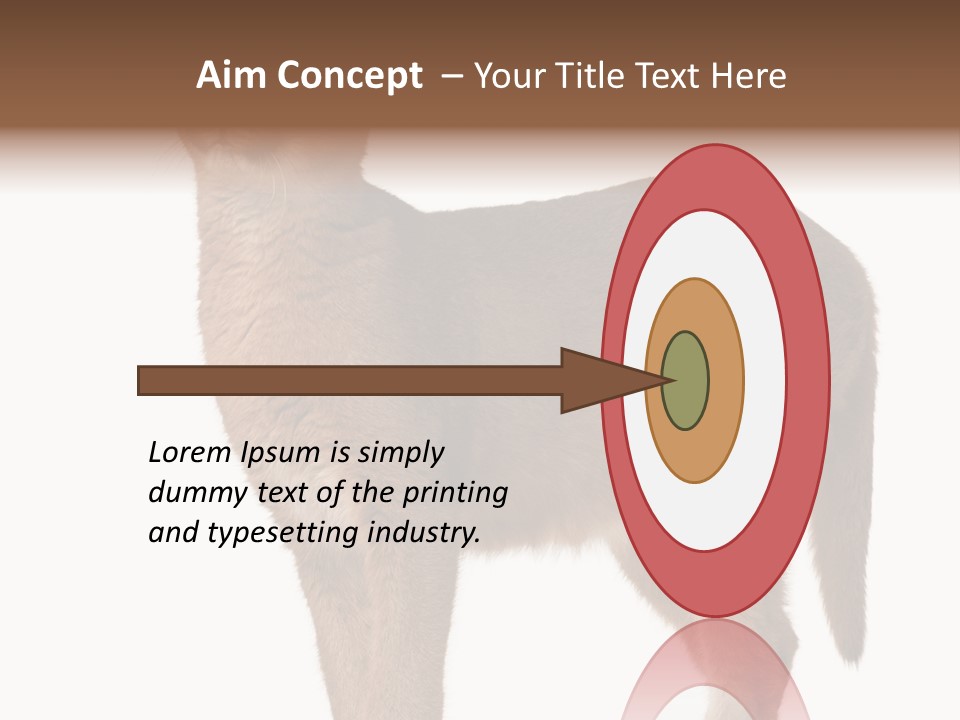 Looking Lynx Cat Ears PowerPoint Template