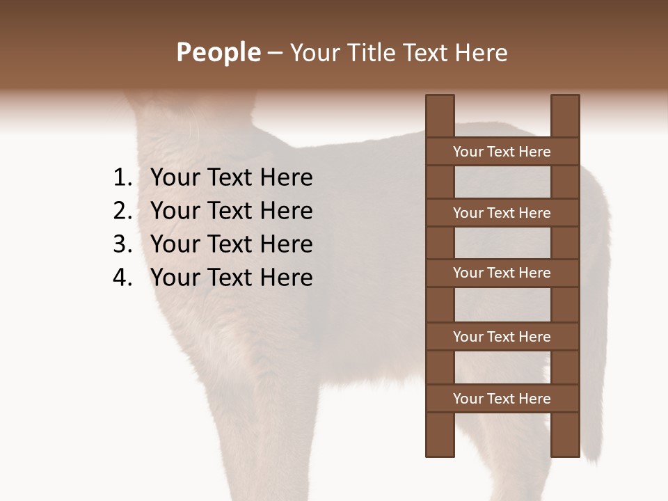 Looking Lynx Cat Ears PowerPoint Template