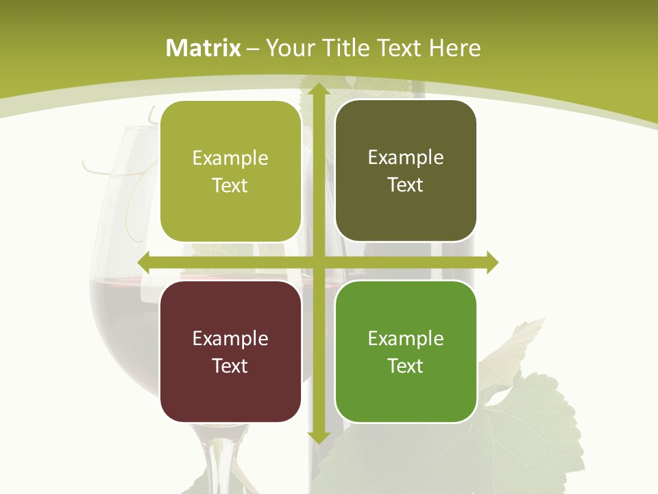 Green Alcohol Vine PowerPoint Template