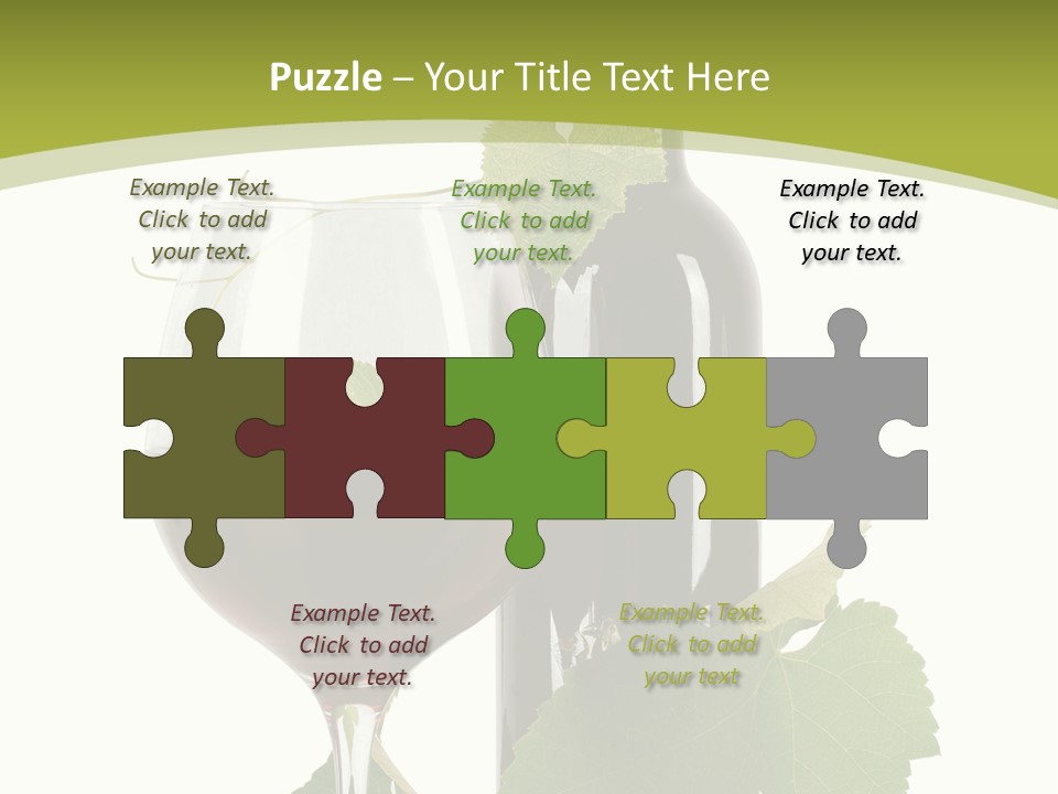 Green Alcohol Vine PowerPoint Template