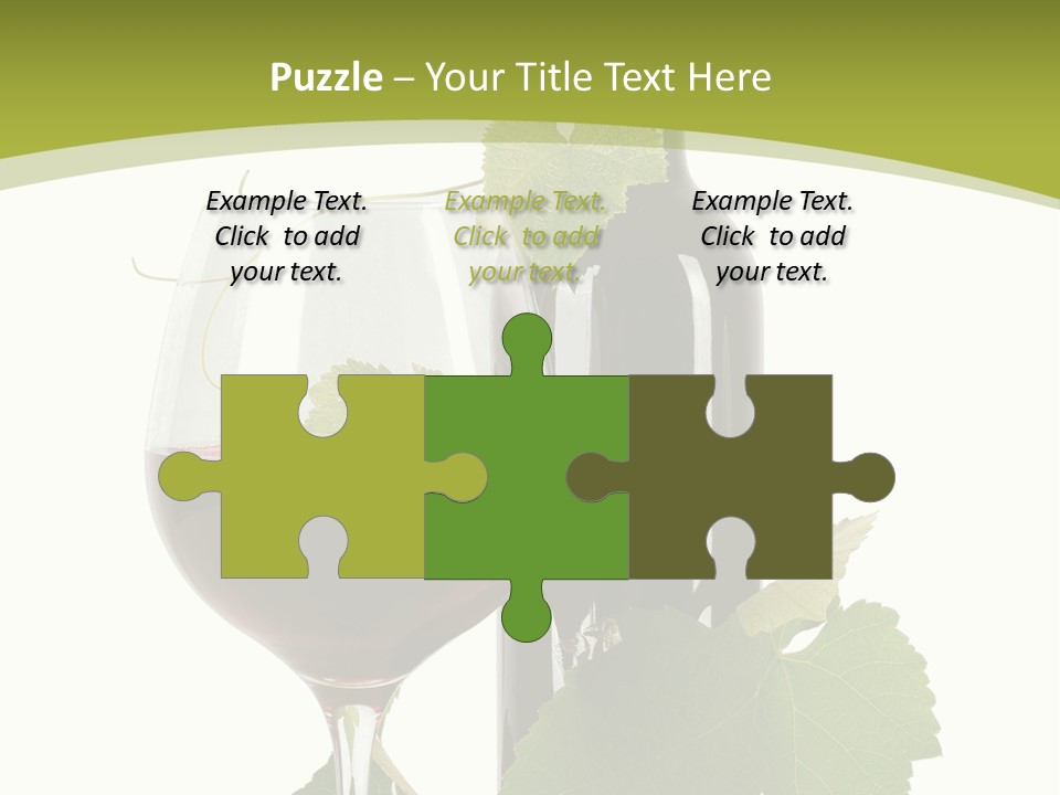 Green Alcohol Vine PowerPoint Template