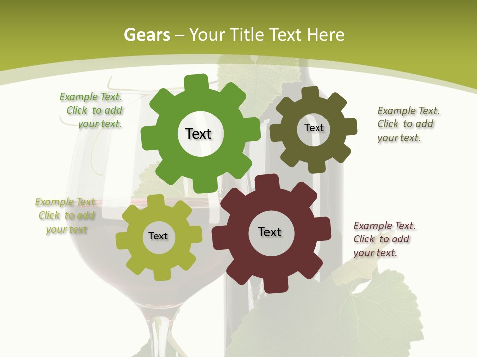 Green Alcohol Vine PowerPoint Template