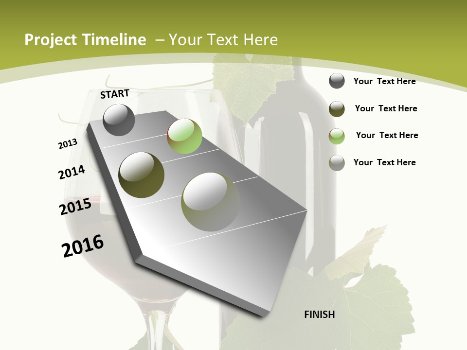 Green Alcohol Vine PowerPoint Template
