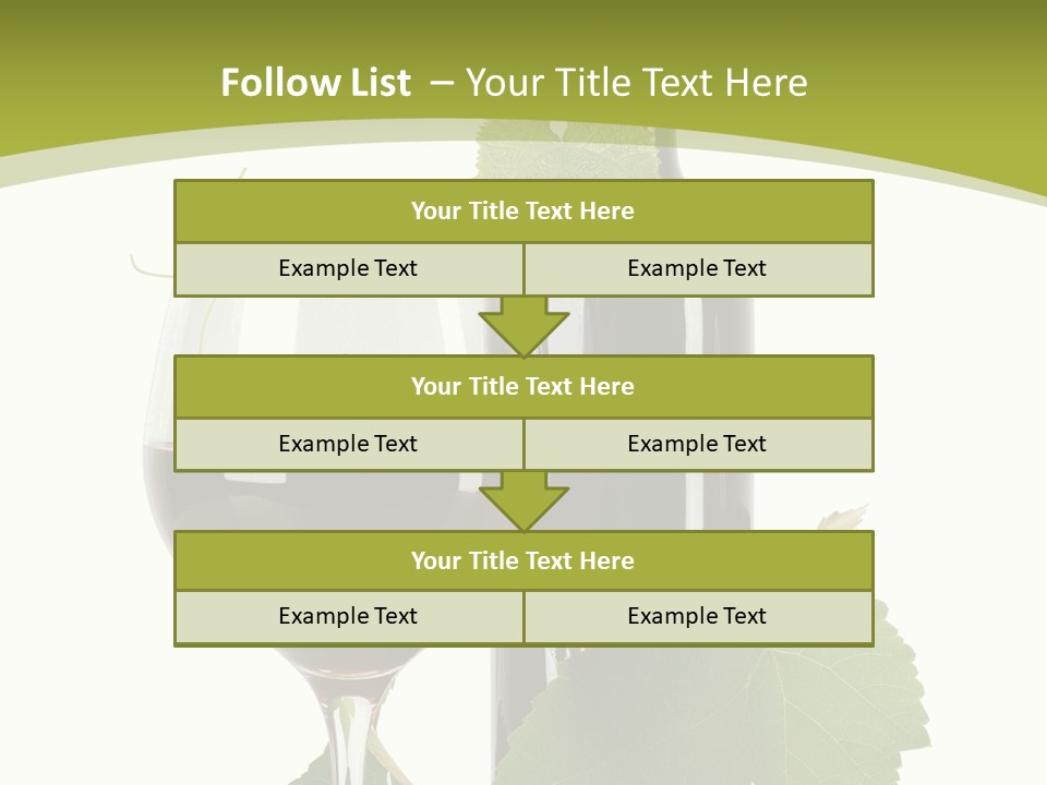 Green Alcohol Vine PowerPoint Template