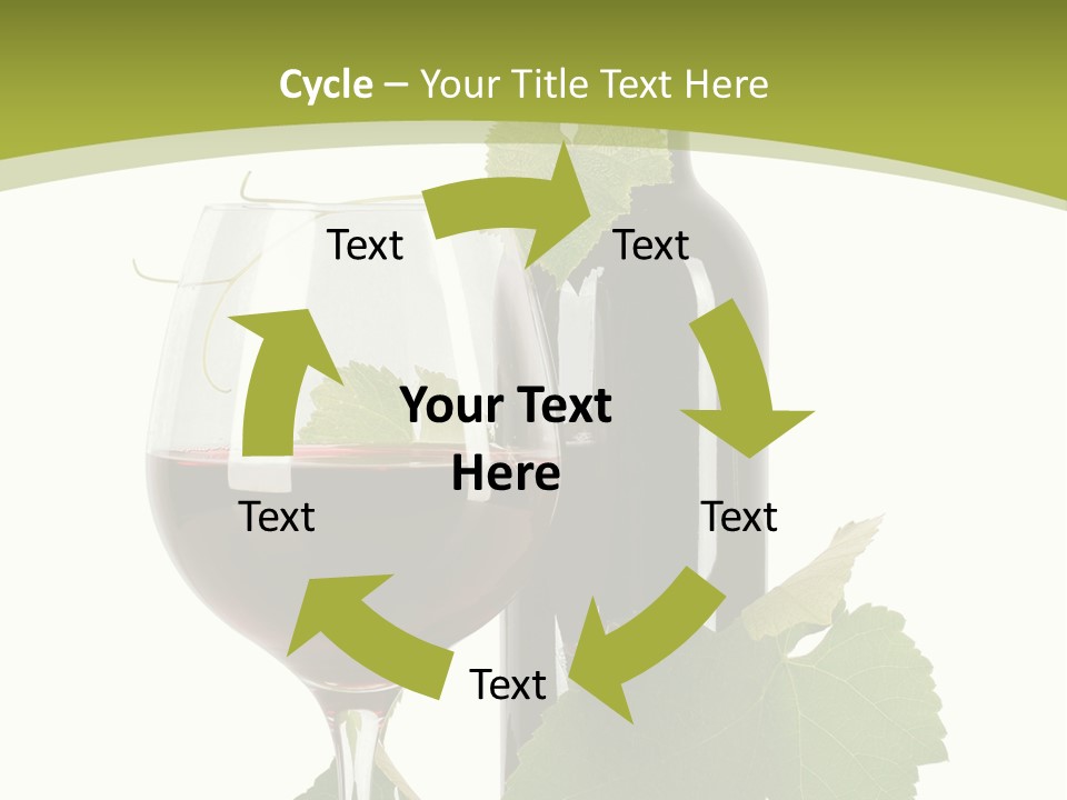Green Alcohol Vine PowerPoint Template
