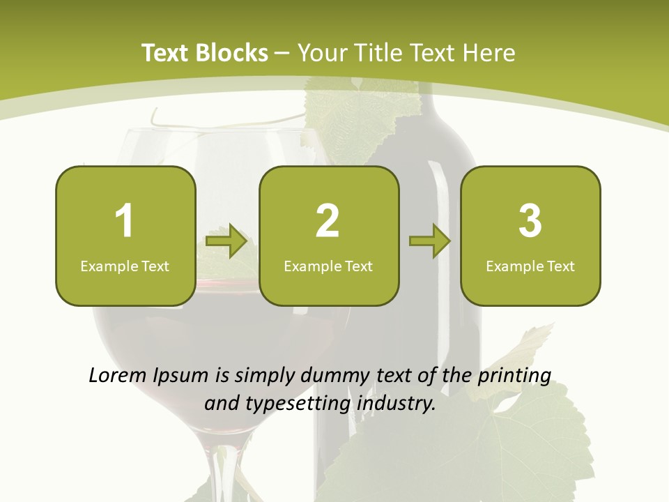Green Alcohol Vine PowerPoint Template