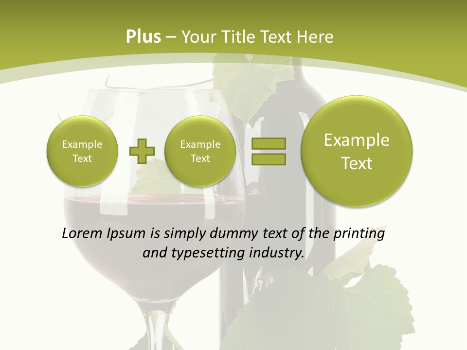 Green Alcohol Vine PowerPoint Template