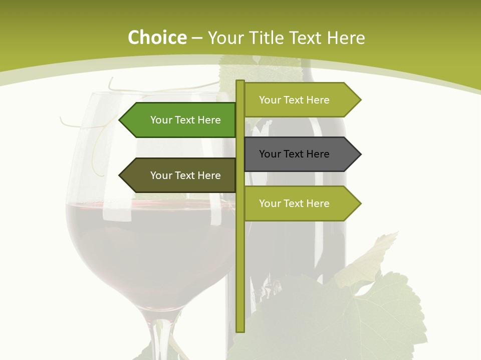 Green Alcohol Vine PowerPoint Template