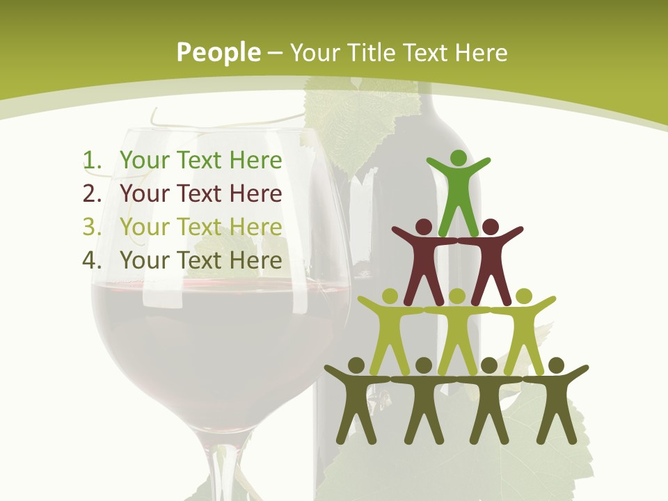 Green Alcohol Vine PowerPoint Template