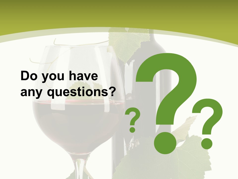 Green Alcohol Vine PowerPoint Template