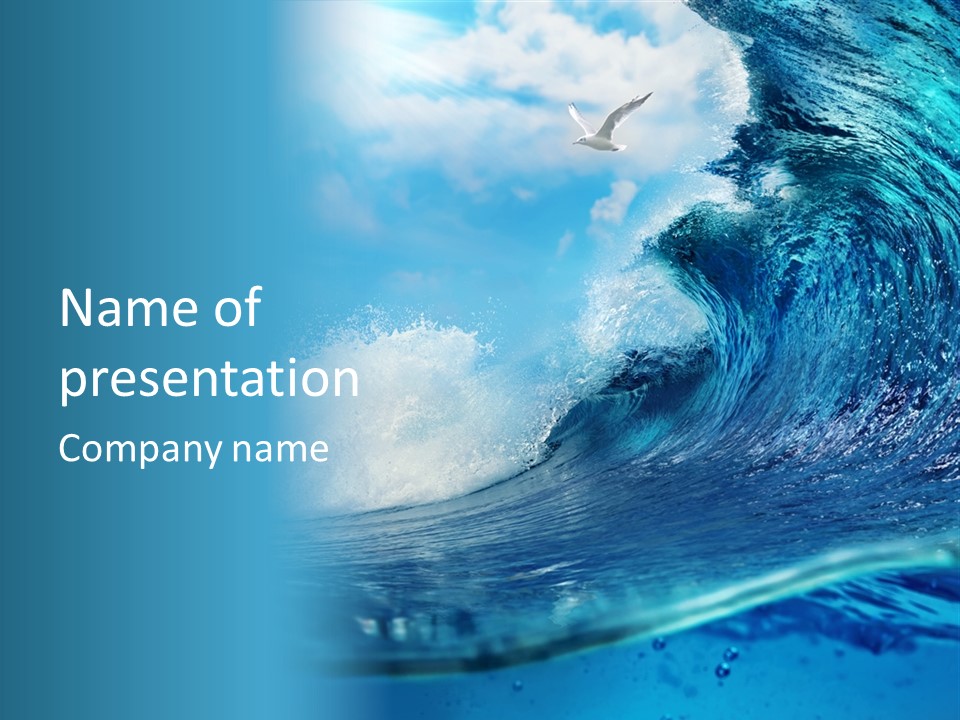 Paradise Tropical Water PowerPoint Template