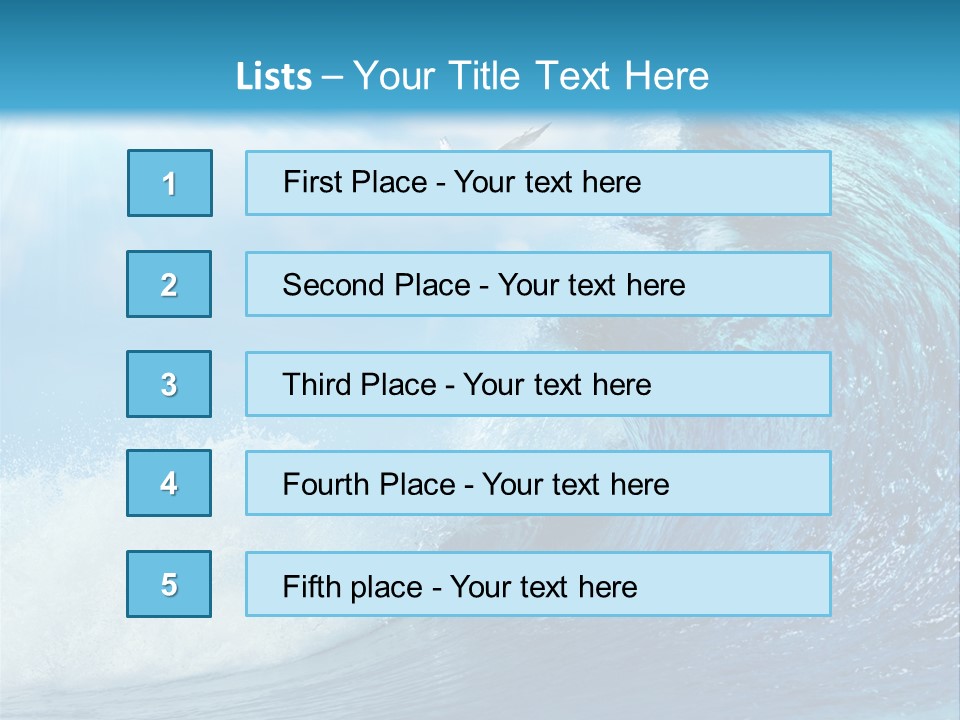 Paradise Tropical Water PowerPoint Template