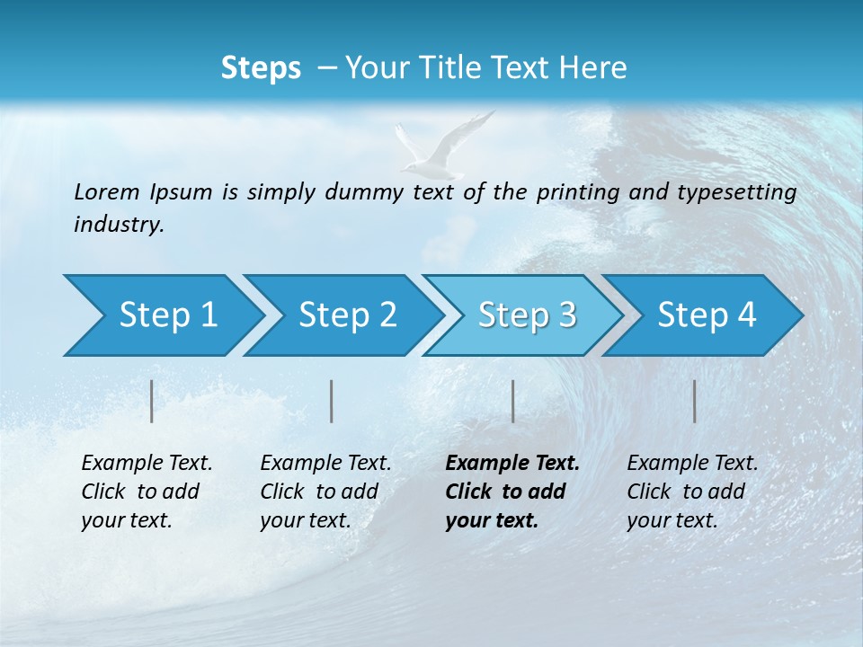 Paradise Tropical Water PowerPoint Template
