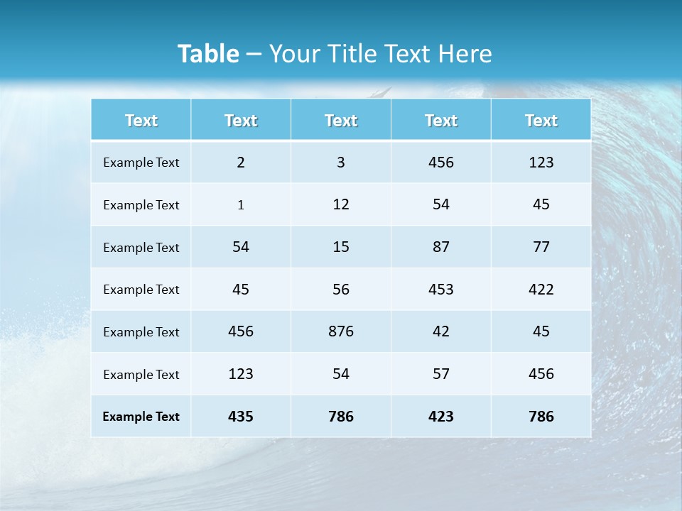 Paradise Tropical Water PowerPoint Template