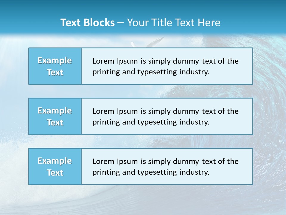 Paradise Tropical Water PowerPoint Template