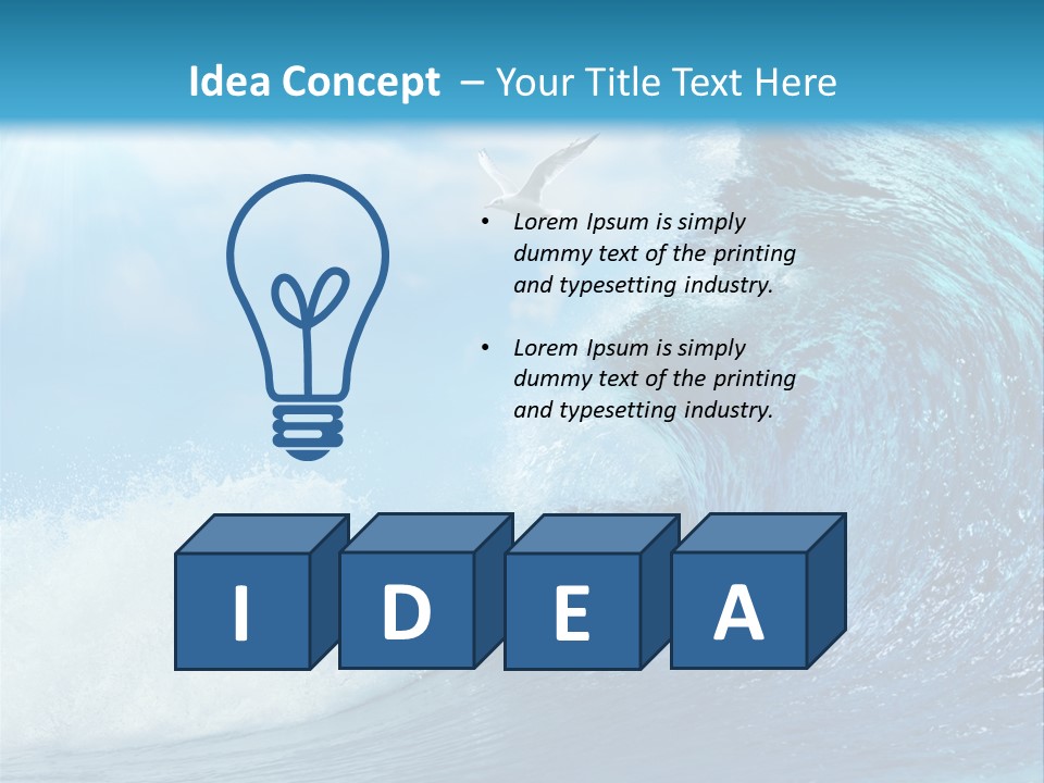 Paradise Tropical Water PowerPoint Template