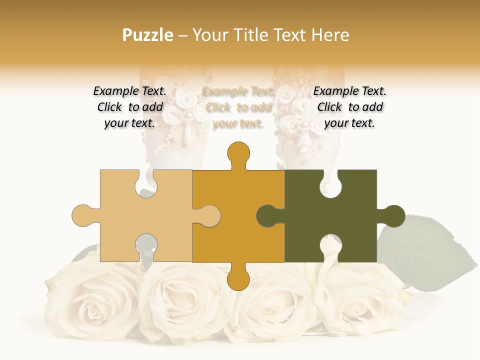 Wedding Closeup Wine PowerPoint Template