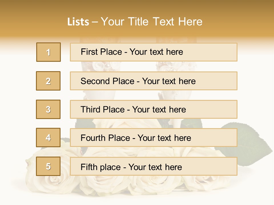 Wedding Closeup Wine PowerPoint Template