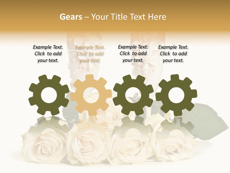 Wedding Closeup Wine PowerPoint Template