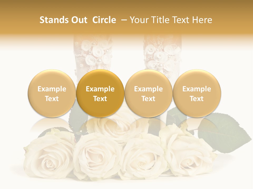 Wedding Closeup Wine PowerPoint Template