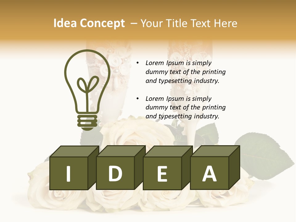 Wedding Closeup Wine PowerPoint Template