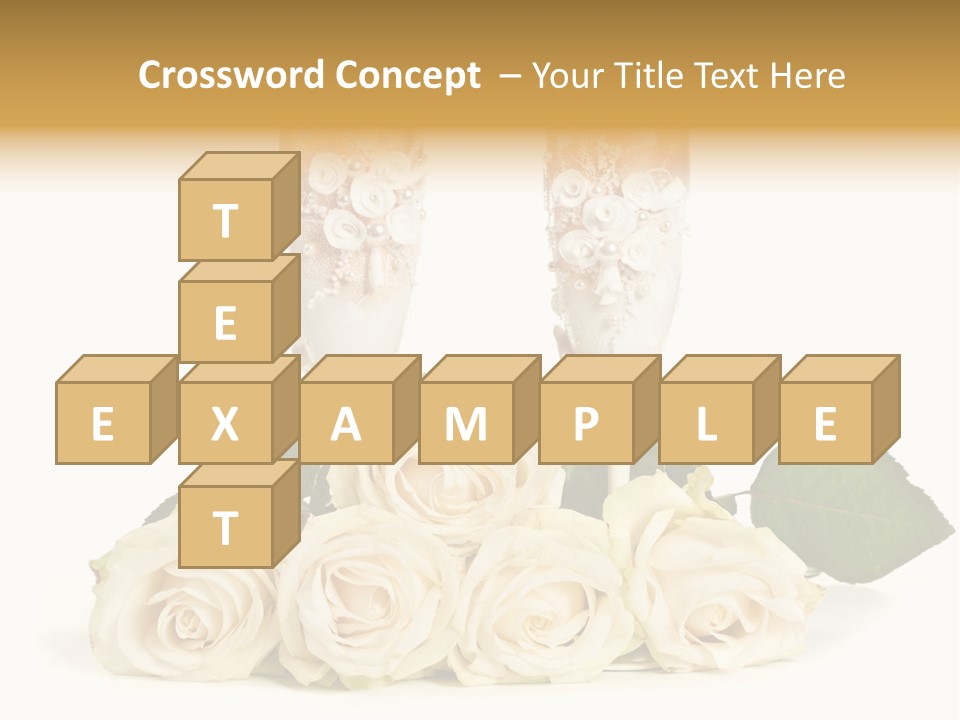 Wedding Closeup Wine PowerPoint Template