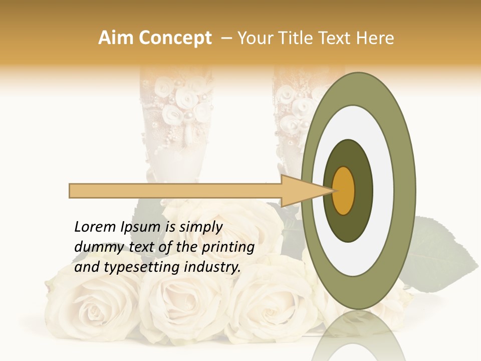 Wedding Closeup Wine PowerPoint Template