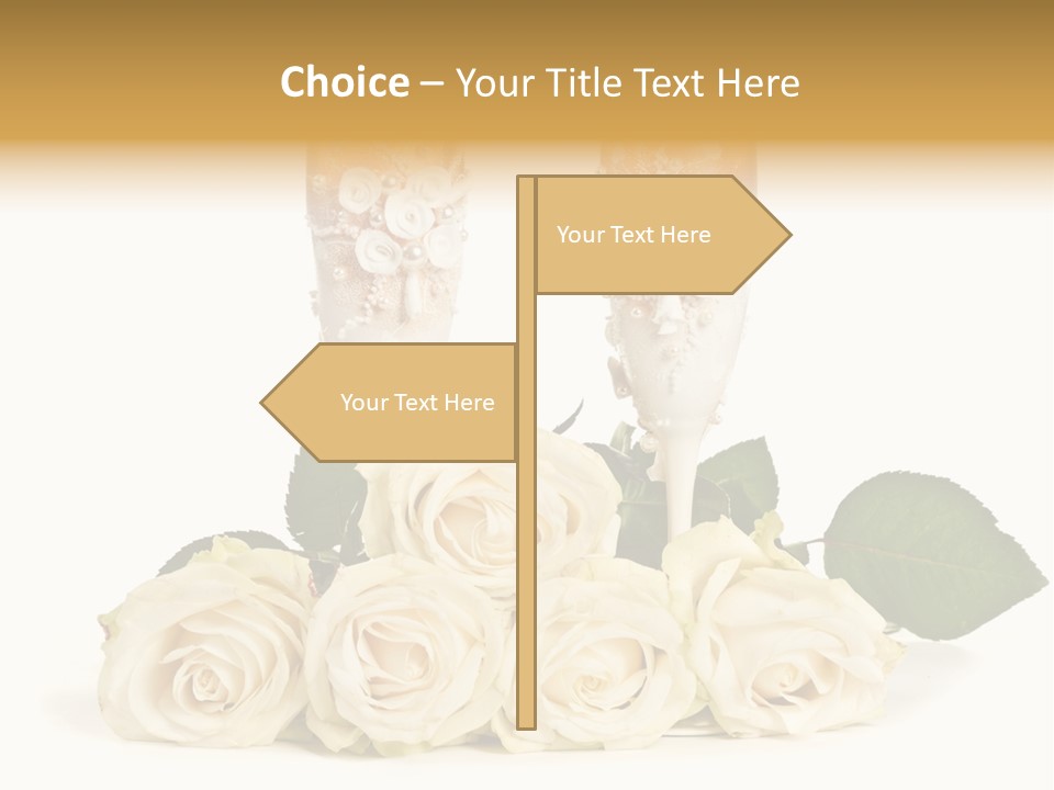Wedding Closeup Wine PowerPoint Template