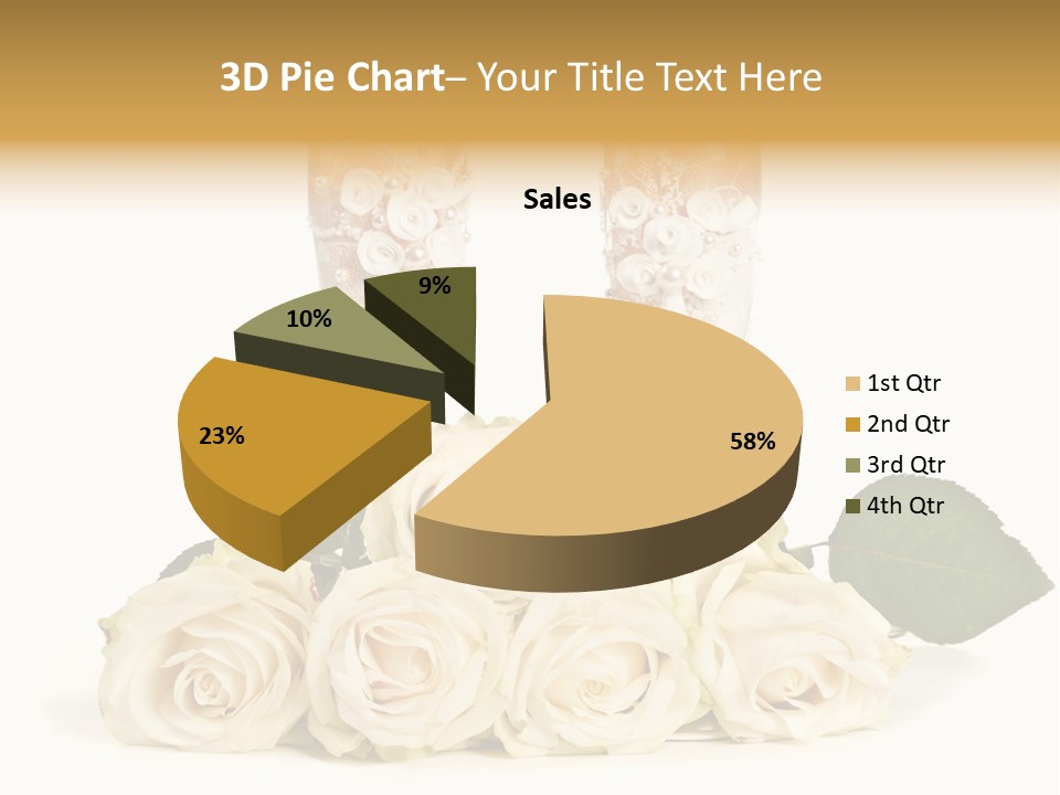 Wedding Closeup Wine PowerPoint Template