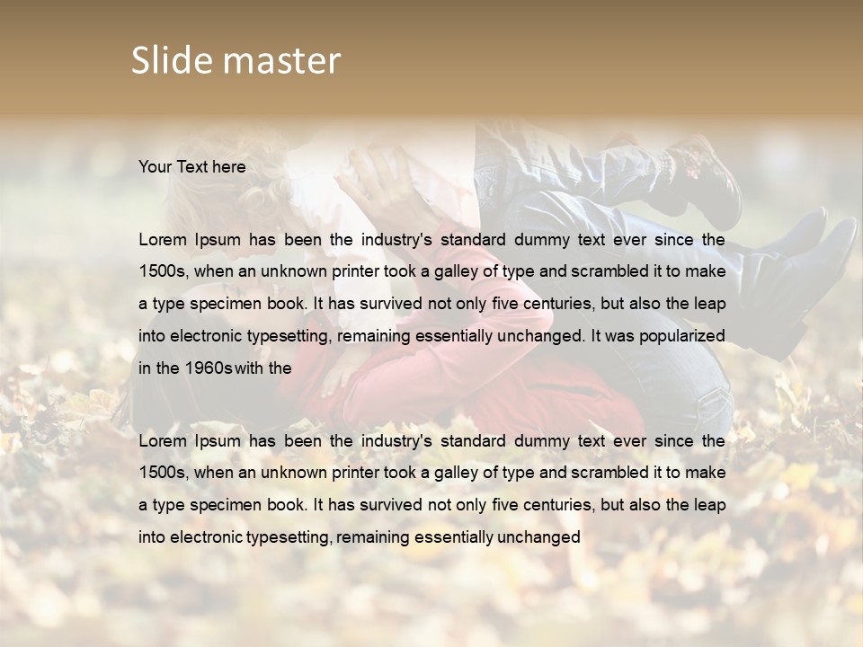 Portrait Background Beautiful PowerPoint Template