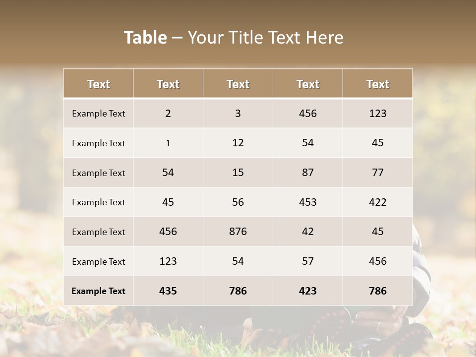 Outdoors Backlit Fun PowerPoint Template