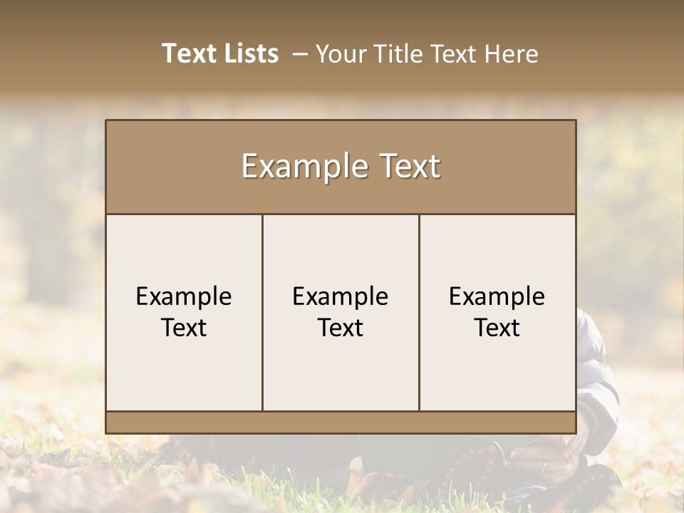 Outdoors Backlit Fun PowerPoint Template
