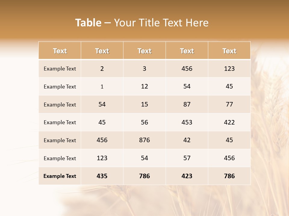 Baking Farmland Field PowerPoint Template