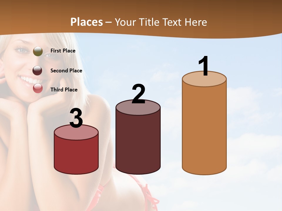 Beach Lying Lovely PowerPoint Template